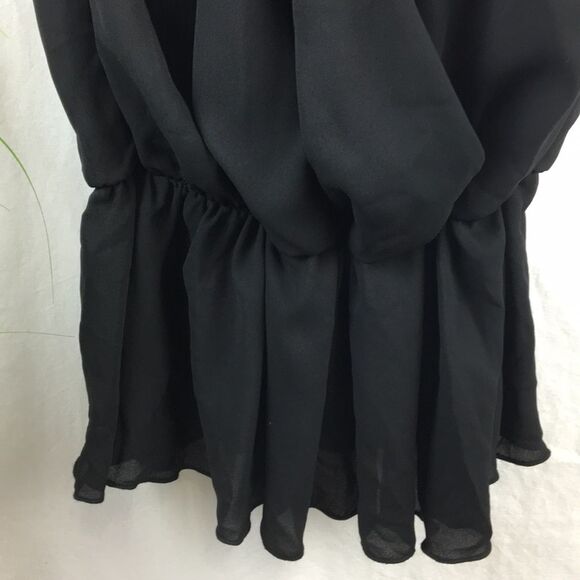 Papaya black Rhinestone Trim Embellished Sleeveless Top M - Picture 7 of 11